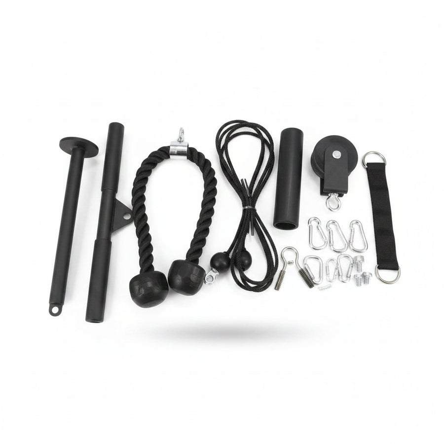 Sistema de polea casero (kit DIY) con cuerda y accesorios