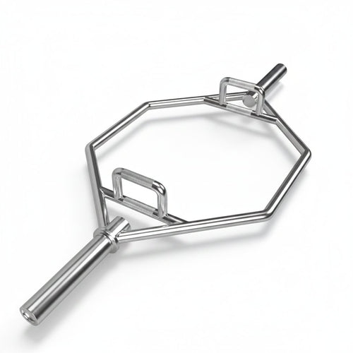 Barra hexagonal (trap bar) para peso muerto