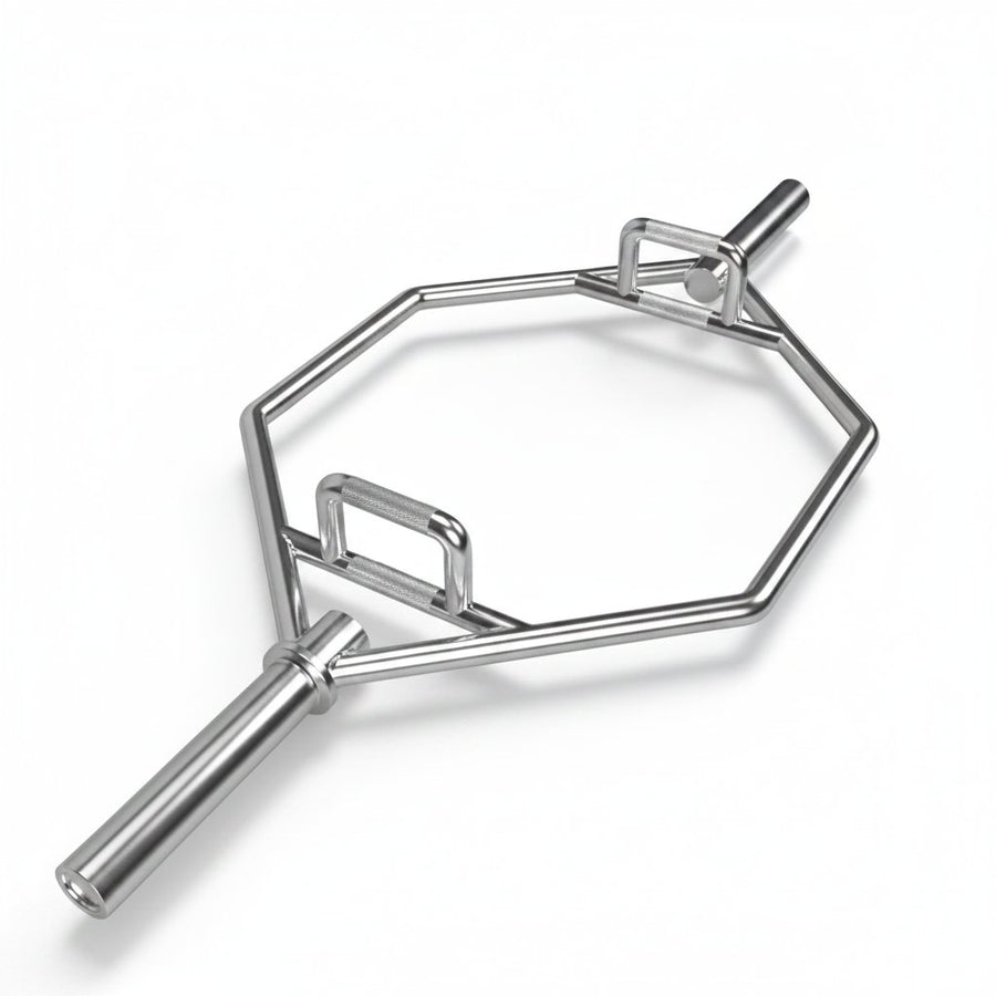 Barra hexagonal (trap bar) para peso muerto