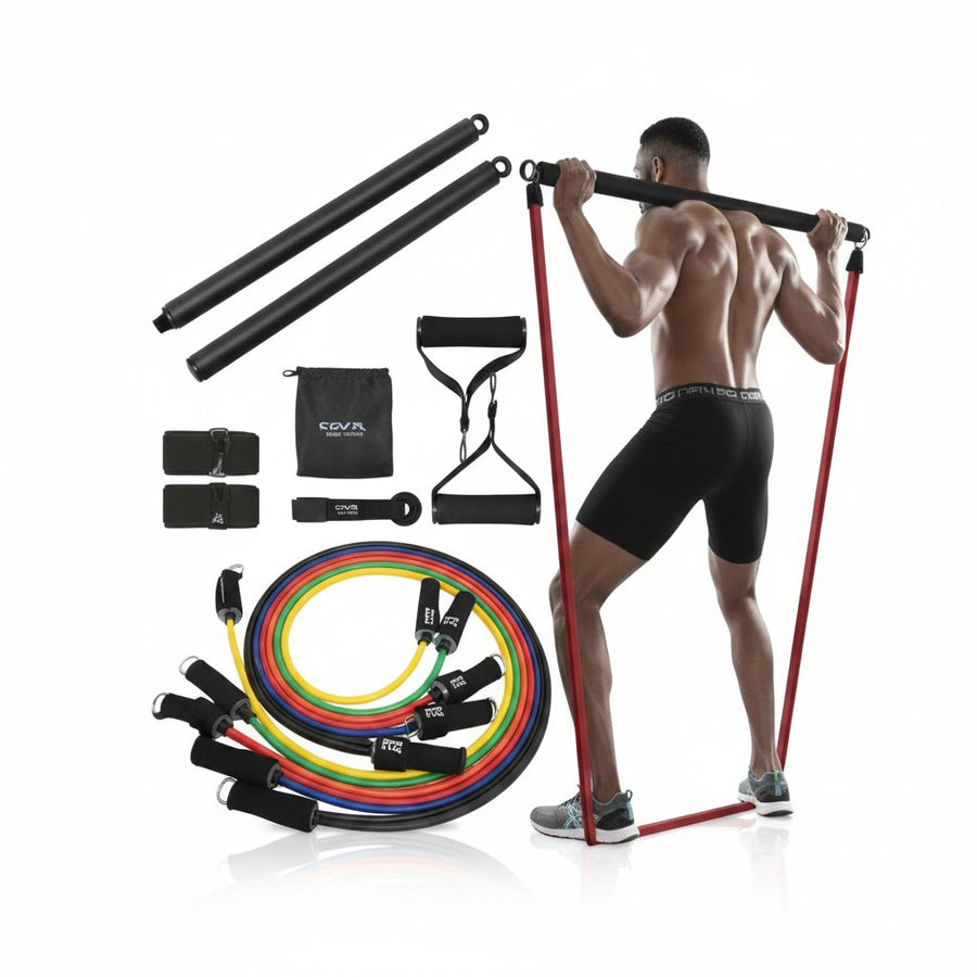 Barra de pilates portátil con bandas elásticas (kit)