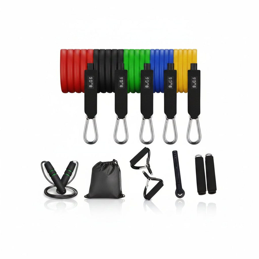 Set de bandas de resistencia con asas · 11 piezas
