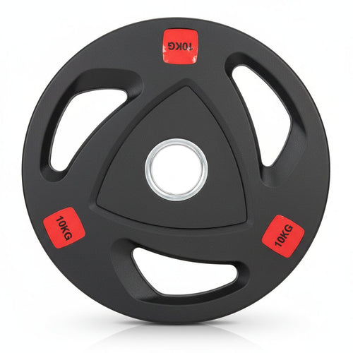 Discos olímpicos tri-grip 50 mm · de 2,5 a 25 kg