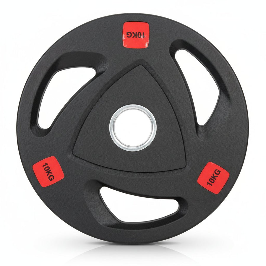 Discos olímpicos tri-grip 50 mm · de 2,5 a 25 kg