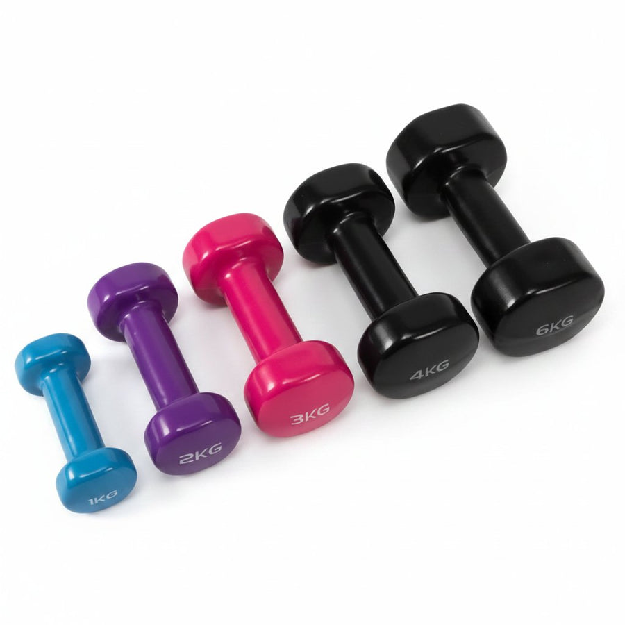 Mancuernas de neopreno de 1 a 8 kg (mancuerna redonda)