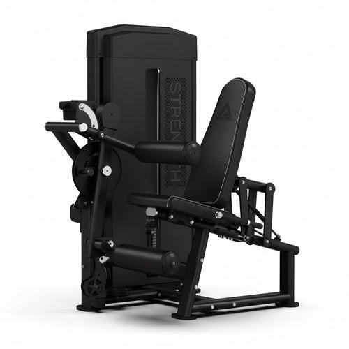 Máquina de curl femoral y extensión de cuádriceps de placas