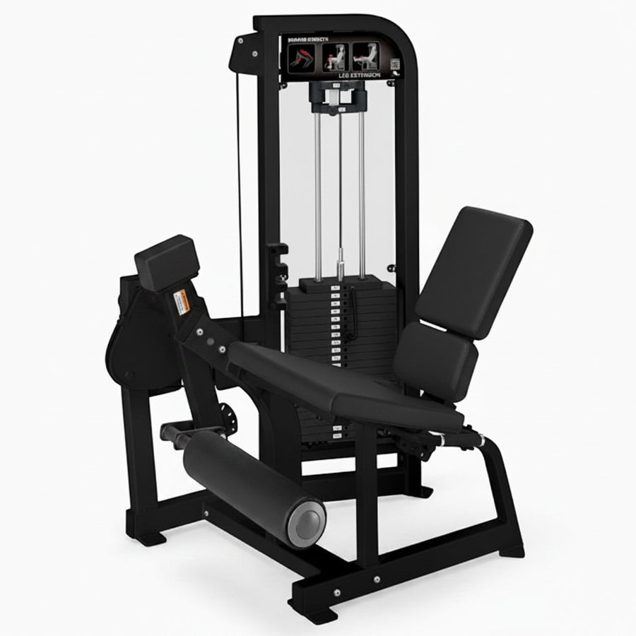 Máquina de cuádriceps sentado de placas (extensión de piernas)