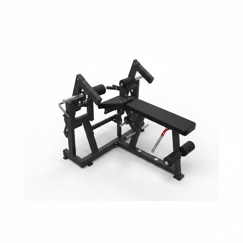 Máquina de curl femoral tumbado isolateral de carga de discos