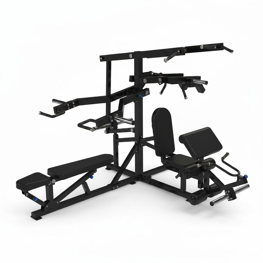 Multiestación de musculación de carga de discos