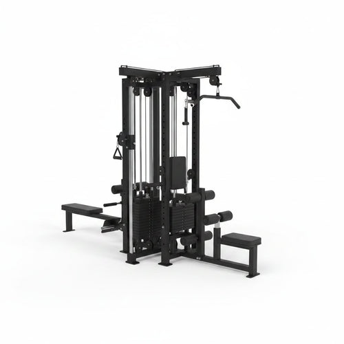 Multiestación de 4 puestos con placas de 100 kg