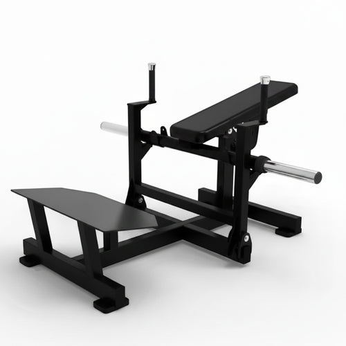 Máquina hip thrust de carga de discos para glúteos
