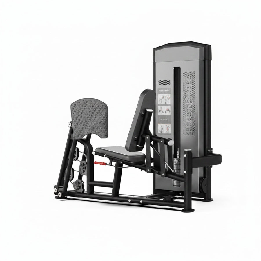 Prensa de piernas sentado de placas (100 kg)