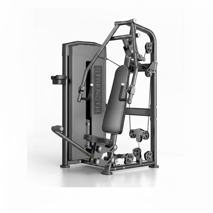 Máquina de press de pecho de placas (146 × 146 cm)