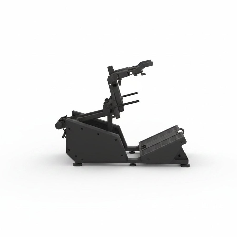 Máquina de súper sentadilla con plataforma de carga de discos