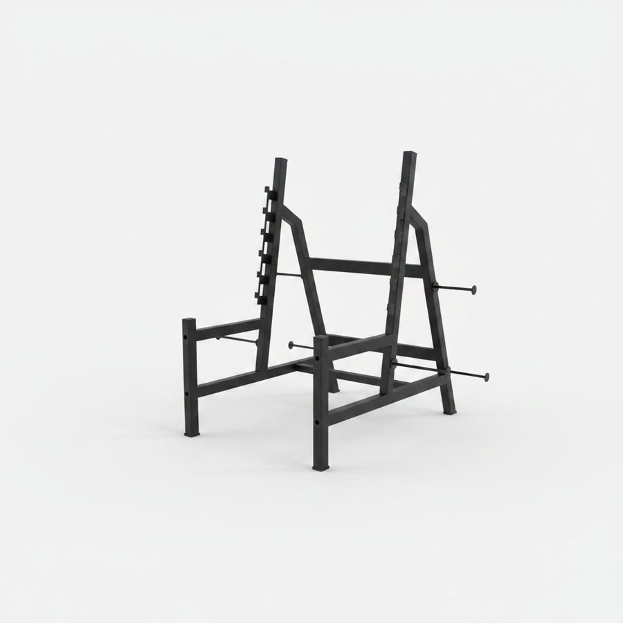 Rack de sentadillas (half rack) 182 × 187 cm