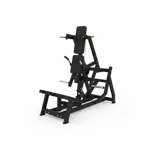 Máquina de sentadilla en V (V-squat) de carga de discos