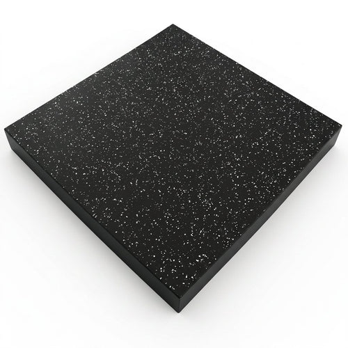 Baldosa de caucho con motas para gimnasio 1×1 m (15 mm)