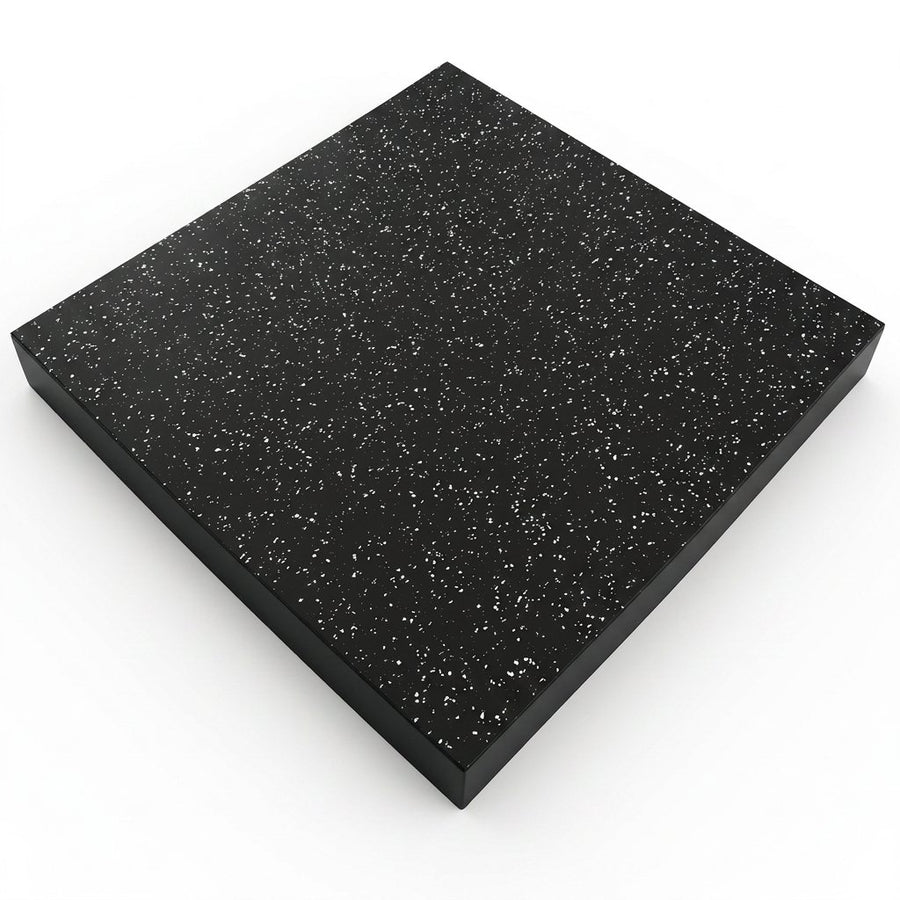Baldosa de caucho con motas para gimnasio 1×1 m (15 mm)